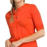 prAna  Perry SS Sun Top NWT in Lava Glow Size Medium style-W11191216 Photo 0