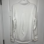 Travis Mathew Cloud Fleece Shacket Women's Size Small White Cotton Blend Relaxed Photo 4