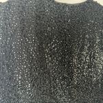 House of Gold Sequin Vintage Top Dressy British Sleeveless Crop Beaded Black Size 14 Photo 8