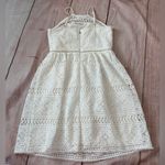 Trina Turk  Picnic Lace Eyelet Halter Dress Size 8 White Halter READ Photo 8