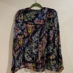 Anthropologie Vineet Bahl Vivienne Embroidered Metallic Blouse Sz S Photo 9