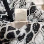 Loft $70 Size 6 Sleeveless Black White Honey Comb Rayon Blend Sweater Dress Photo 8