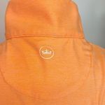 Peter Millar  Top Shirt Long Sleeve Pullover Sun Protection Small Zip Neck Orange Photo 6