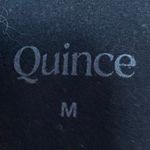 Quince  Black Sleeveless Racerback Cami Yoga Gym Sports Bra Crop Tank Top Size M Photo 2