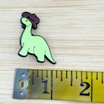 Cowboy Dinosaur Soft Enamel Pin, Western Pin Green Photo 3