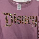 Disney Pink Disneyland Hologram Logo Cropped Sweater Photo 1