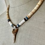 Natural Shell & Real Fossil Shark Tooth Necklace Photo 2