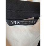 ZARA  Contrast Collar Crepe Shirt Size XS Photo 3