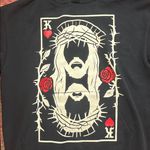 NWT IMPACT CLOTHING JESUS KING OF HEARTS STREETWEAR HOODIE Black Size M Photo 1