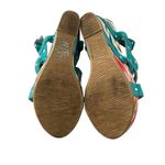 BKE Sole Studded 5 inch High Heel Wedge Shoes Beach Coastal Photo 5