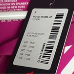 Peloton Women's Athletic Sporty 1/2 Zip Warm Up Pink Logo Long Sleeve Sz S Photo 2