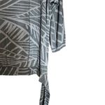 Chico's Travelers Top Women Large Multicolor Print Stretch Slinky Blouse Side Tie Photo 4