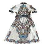 Kaimilan White Floral Print Knee Photo 6