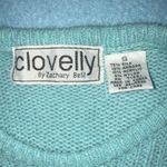 CLOVELLY By Zachary Belil silk angora blend knit sweater short sleeves size S Photo 3