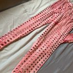 Jade Pink Tie Dye Mesh Cutout Bodysuit & Legging Set XS / Small Photo 7