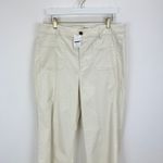 J.Crew Lizzie High Rise Patch Pocket Wide Leg Pant Classic Natural US 32 NWT Photo 5