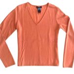 NEW YORK & CO Vibrant Orange Peach V Photo 2