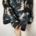 Johnny Was NWOT  Workshop Twilight Shadow Reversible Silk Green Bomber Jacket MED Photo 7
