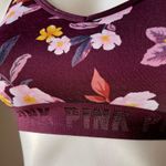 PINK - Victoria's Secret PINK VS | Purple Floral Mesh Racerback Sports Bra Sz S Photo 2
