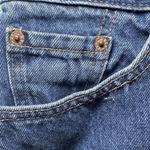 Levi's VTG 517 Relaxed Cut Off Shorts Womens Jr 11 Raw Hem Blue Denim Cotton ‘99 Photo 5