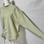 Knox Rose Ruched Side Long Sleeve Mock Neck Sweatshirt Light Green Size XXL Photo 5