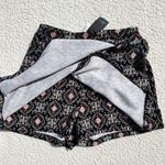 Soprano  Black and Pink High Waist Shorts Size M Festival Ethnic Boho Stretch Photo 5