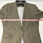 ZARA  Linen blazer Olive green Size XL Photo 5