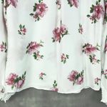 Joie  Womens Button Front Top Medium Romantic Floral Cottage Feminine Parisian Photo 5