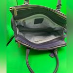 Coach A Rare  Legacy Leather Large Harper Triple Zip Satchel Purple handbag Photo 13