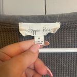 Hippie Rose Gray Cropped Shirt Photo 2