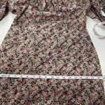 ZARA  Square Neck Floral print mini Dress Coquette girl cocktail milk-dress M Photo 9