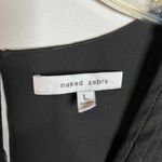 Naked Zebra ๐บ black chiffon tank top Photo 2