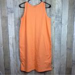 Cotton Connection Vintage Small Orange Crewneck Sleeveless Dress With Po… Photo 1