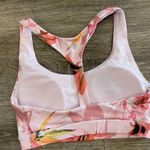 Forever 21 Sz XS Sports Bra Pink Tropical Floral Print Photo 1