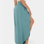 Halara 114.- HighWaisted Back Waistband Pocket Palazzo Flowy Split Wide Leg Photo 2