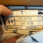 Free People Jeans Women's 29 Indigo Skies Straight Leg Denim Raw Hem Photo 2