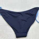 Kate Spade  ♠️ Navy Blue String Bikini Bottom- Size Large- NWT Photo 2