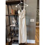 retrofete Electra Satin Pearl Strap Maxi Dress White Womens Size Small Photo 10