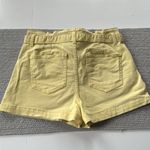 No Boundaries NoBo Butter Yellow Denim Tie Belt High Waist Short Shorts Size 7-9 Photo 1