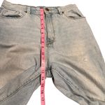 BDG Urban Outfitters Mom Jeans 30W High Rise Light Wash Embroidered Floral Photo 5