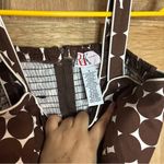 Vintage women’s polka‎ dot Brown and White Patterned Dress size 8 Photo 1