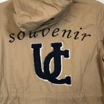 Love Tree Love‎ Tree drawstring hooded khaki Tan Jacket With souvenir UC On Back Women’s M Photo 4