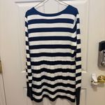 Hollister  Navy Blue Stripe Babydoll Long Sleeve Henley Photo 8