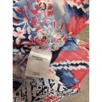 Alfred Dunner Womens Top Size 14 Button Front 3/4 Sleeve Colorful Print Photo 5