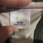 Shade & Shore Swim Luxe Olive Green Halter Bikini Top  38DD Photo 4