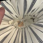 Ava Navy Blue & White Stripe Off‎ the Shoulder Romper Size 6 Photo 3