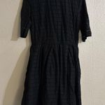 Gap  black eyelet mini short sleeve dress Eyelet Lined with pockets Photo 0