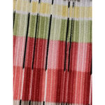 Plisse Top Blouse Multi Color Crinkles Pleats Accordion Stretch Large Red Photo 3