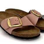 Birkenstock  Madrid Big Buckle Women's Size EU38 Pink Leather Sandals Narrow Photo 2