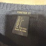 Forever 21 Christmas Sweater L Black HO HO HO Sequin Wreath Bow Ugly Xmas Knit Photo 2